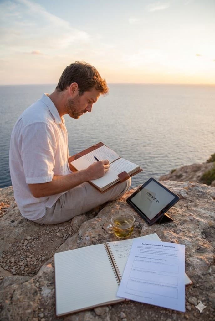 Junge Erwachsene, nachdenklich, Horizont
